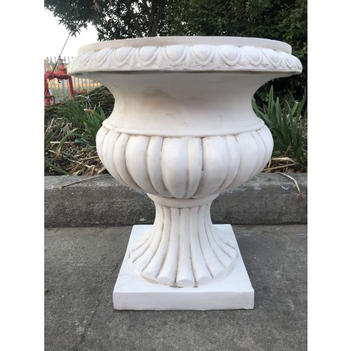 63cm White Urn / Planter