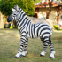 72cm Standing Zebra Statue