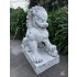75cm Temple Foo Dog White (ONE SIDE ONLY)