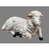 21cm Sheep Sitting Statue
