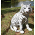 52cm Sitting White Tiger Statue
