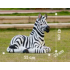 55cm Sitting Zebra Statue