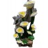78cm Water Lily on Log Fountain